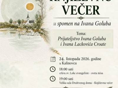 Književna večer u spomen na Ivana Goluba
