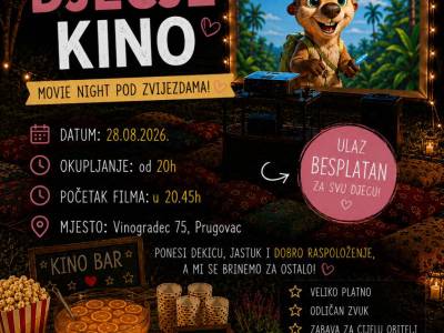 Mini dječje kino - Movie night pod zvijezdama!