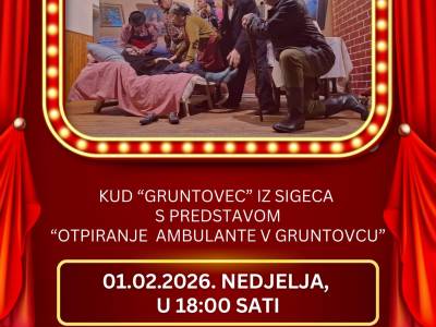 Predstava "Otpiranje ambulante v Gruntovcu"