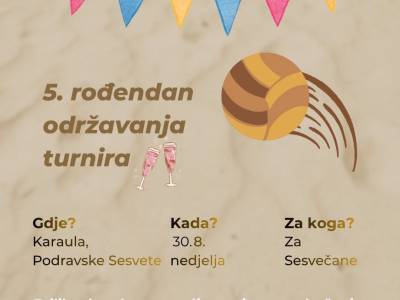 Ulični turnir u odbojci - 5. rođendan održavanja turinira