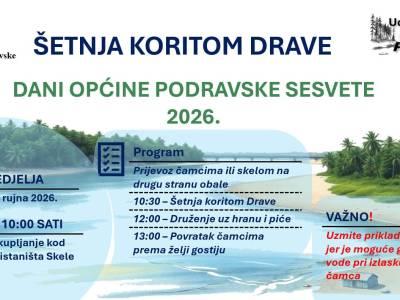 Šetnja koritom rijeke Drave