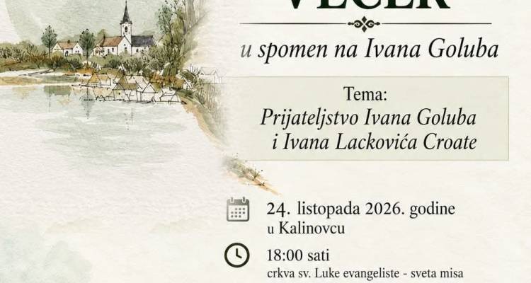 Književna večer u spomen na Ivana Goluba