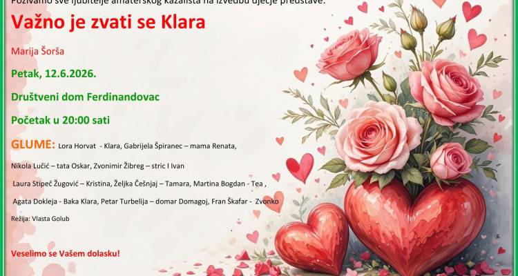 Dječja predstava "Važno je zvati se Klara"