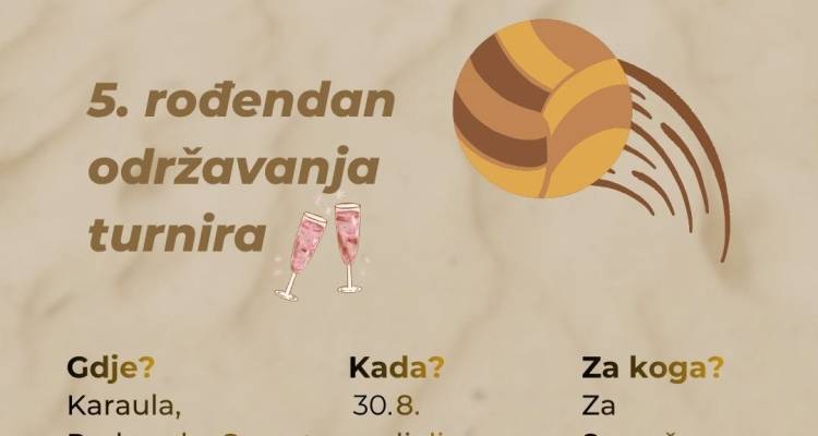 Ulični turnir u odbojci - 5. rođendan održavanja turinira