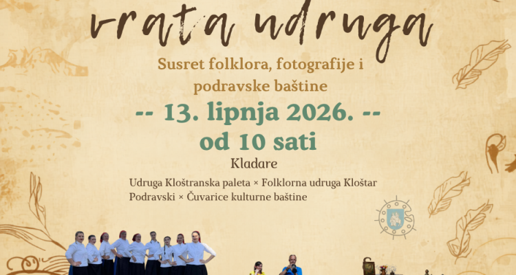 Dani otvorenih vrata udruga - Susret folklora, fotografije i podravske baštine